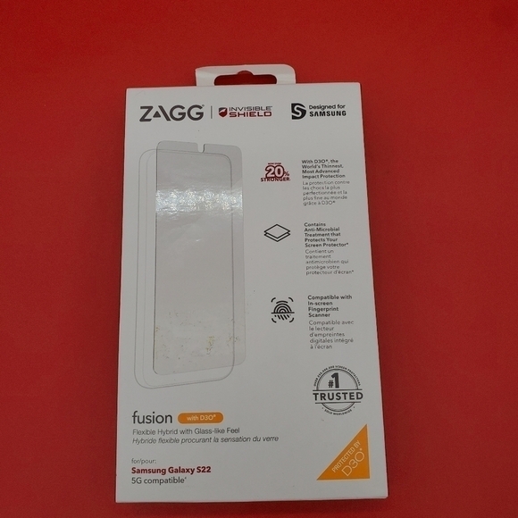 ZAGG Invisible Shield Fusion Screen Protector Samsung Galaxy S22 - Picture 1 of 4